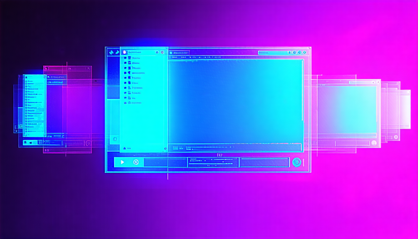 Vintage 90s browser windows